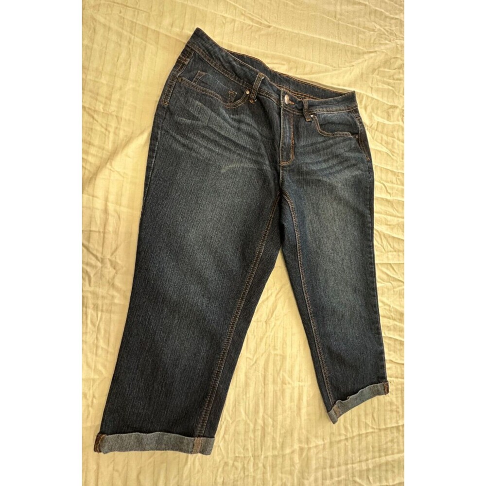 FADED GLORY WOMENS JEANS CAPRIS PANTS SIZE 12